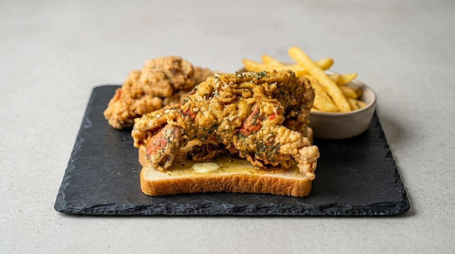 Fried Lobster Tail Combo